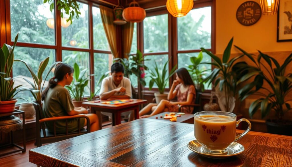 Indoor-Aktivitäten in Thailand während der Regenzeit